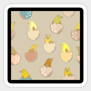 Chicken in Egg Sticker